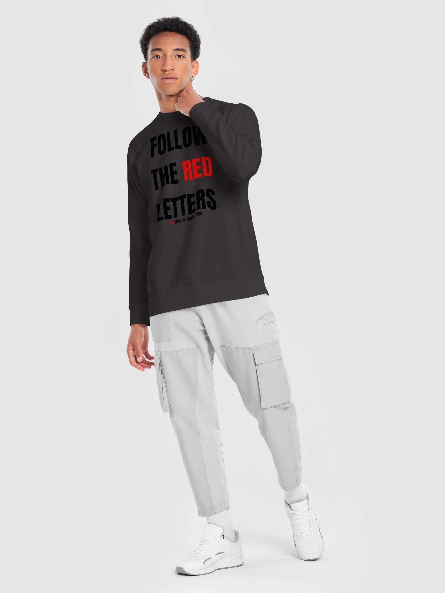 FOLLOW THE RED LETTERS Graphic Sweatshirt product image (6)