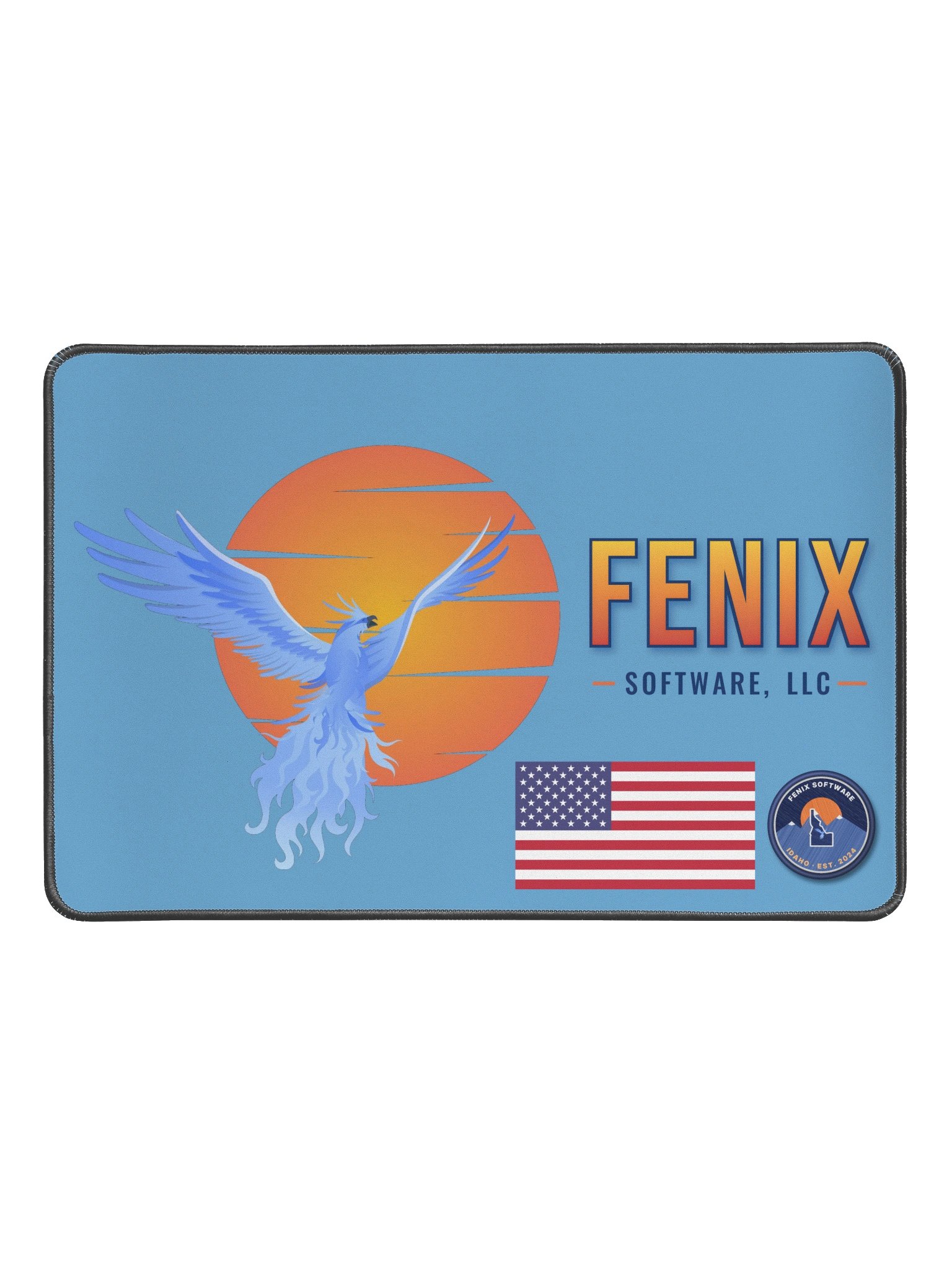 Fenix Phoenix Logo Desk Mat - Blue product image (1)