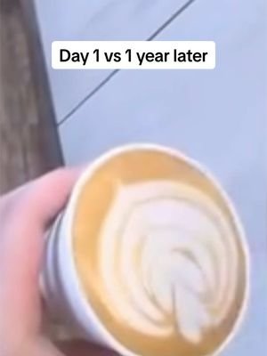 Still learning, but look how far it’s come ☕ #latteart #baristalife #coffeetok #homebarista