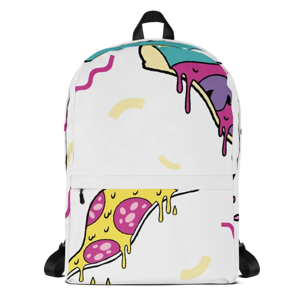 Melting Pizza All-Over Backpack product image (1)