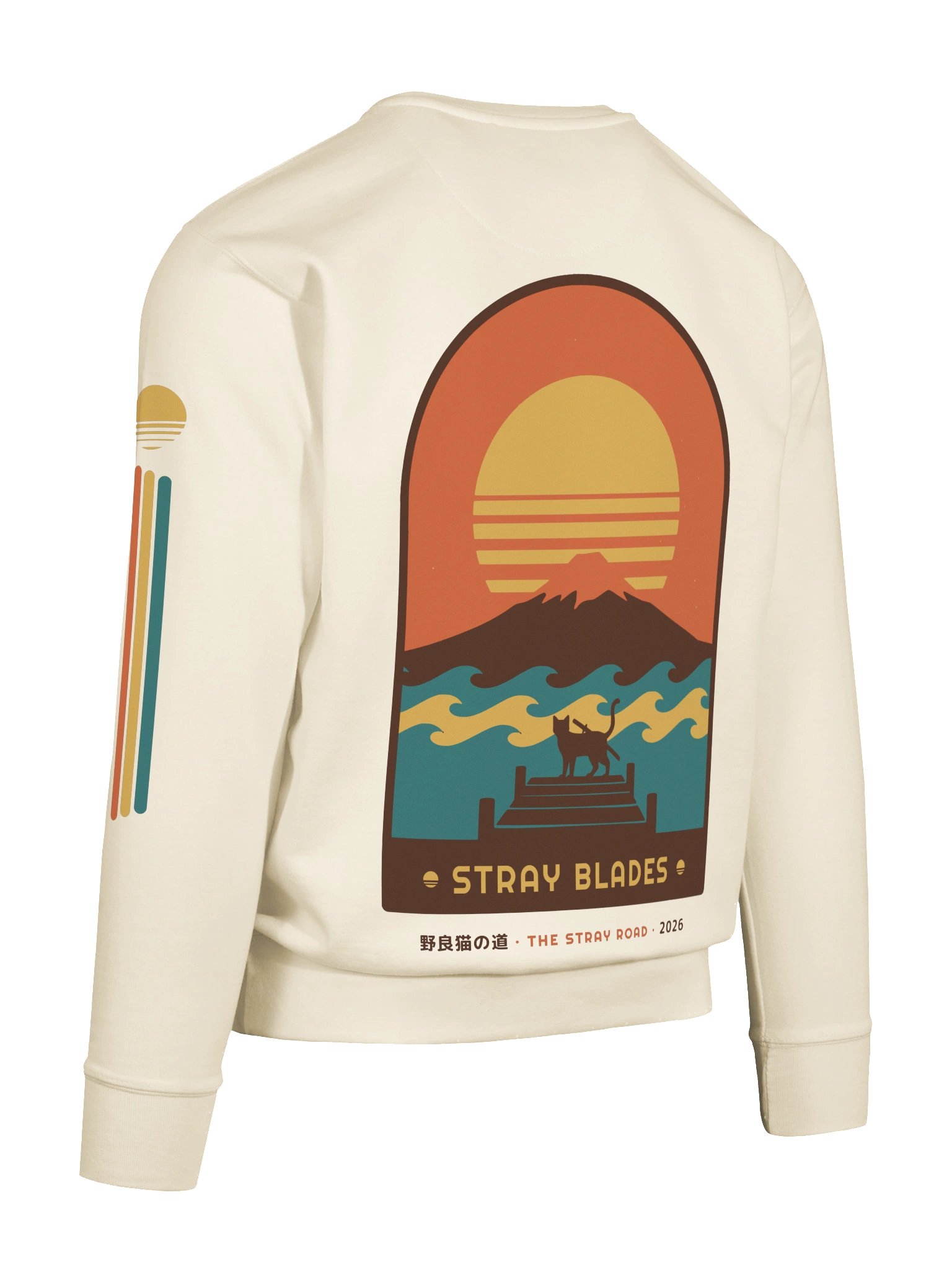 THE STRAY ROAD Crewneck — Bone product image (11)