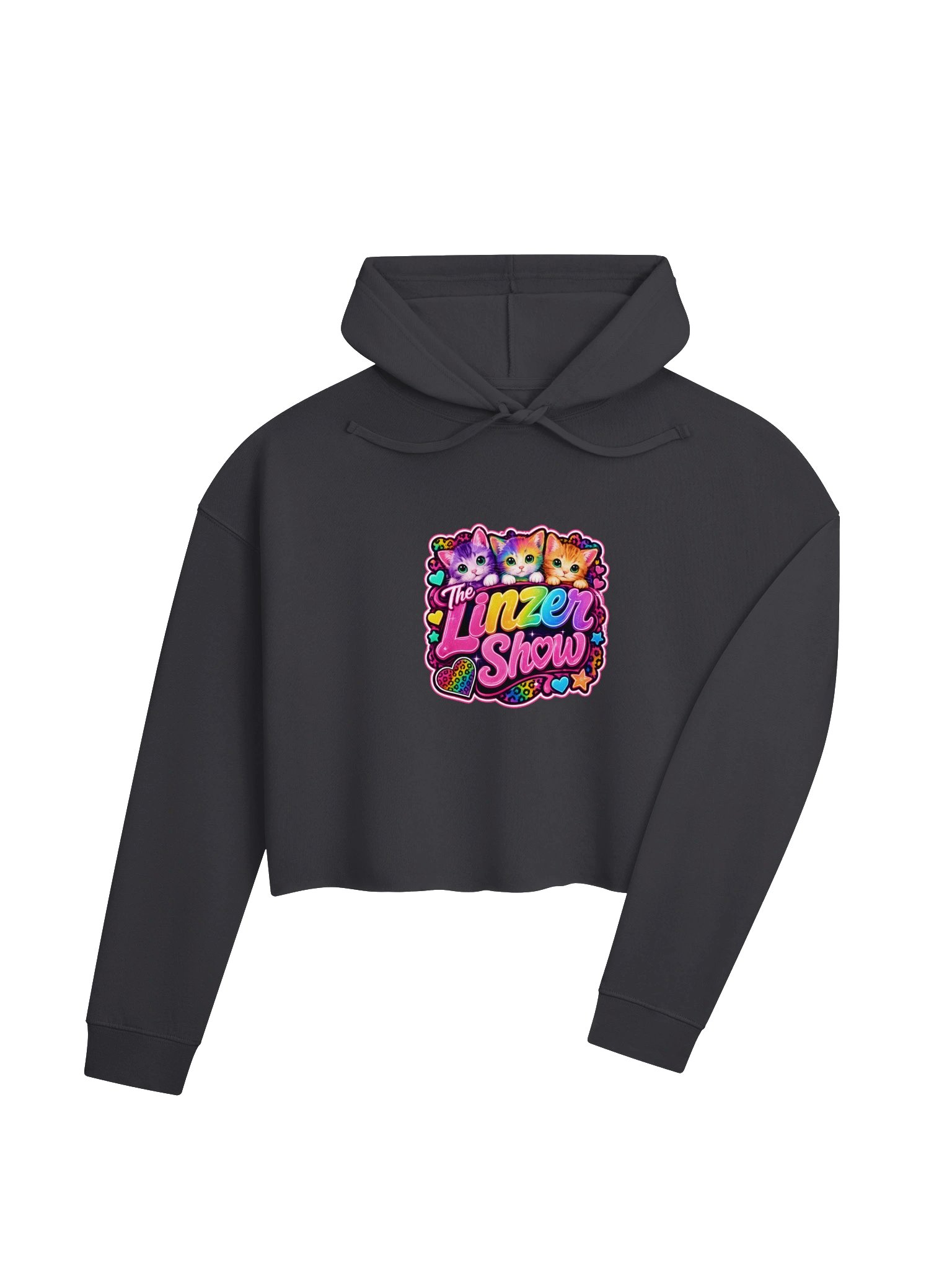 The Linzer Show Rainbow Kittens Cropped Hoodie product image (22)