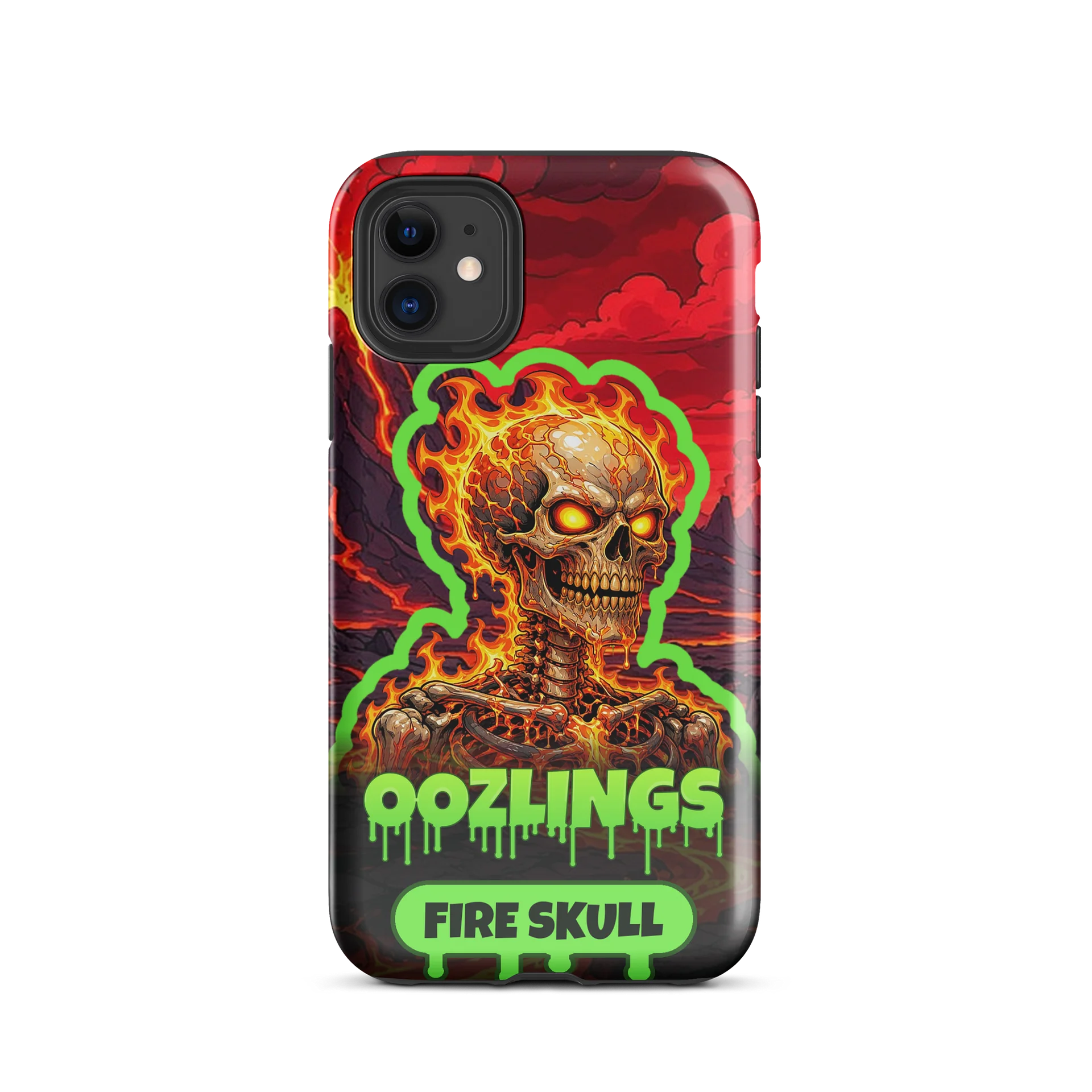 Fire Skull Phone Case, second view