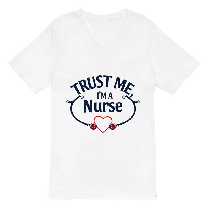 Heartbeat Nurse V-Neck Tee product image (2)