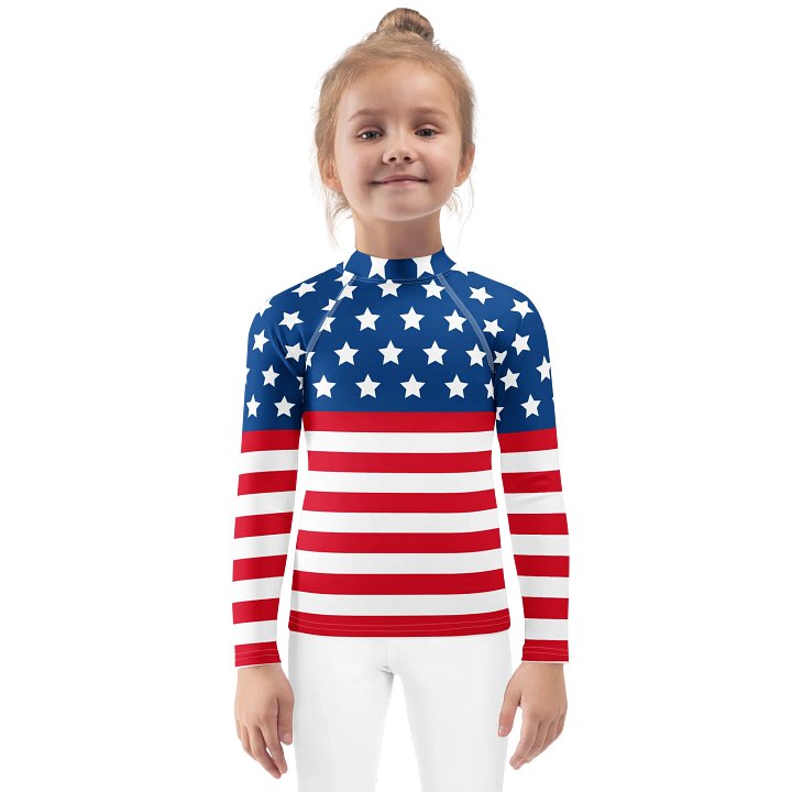Stars & Stripes Kids Rash Guard product image (1)
