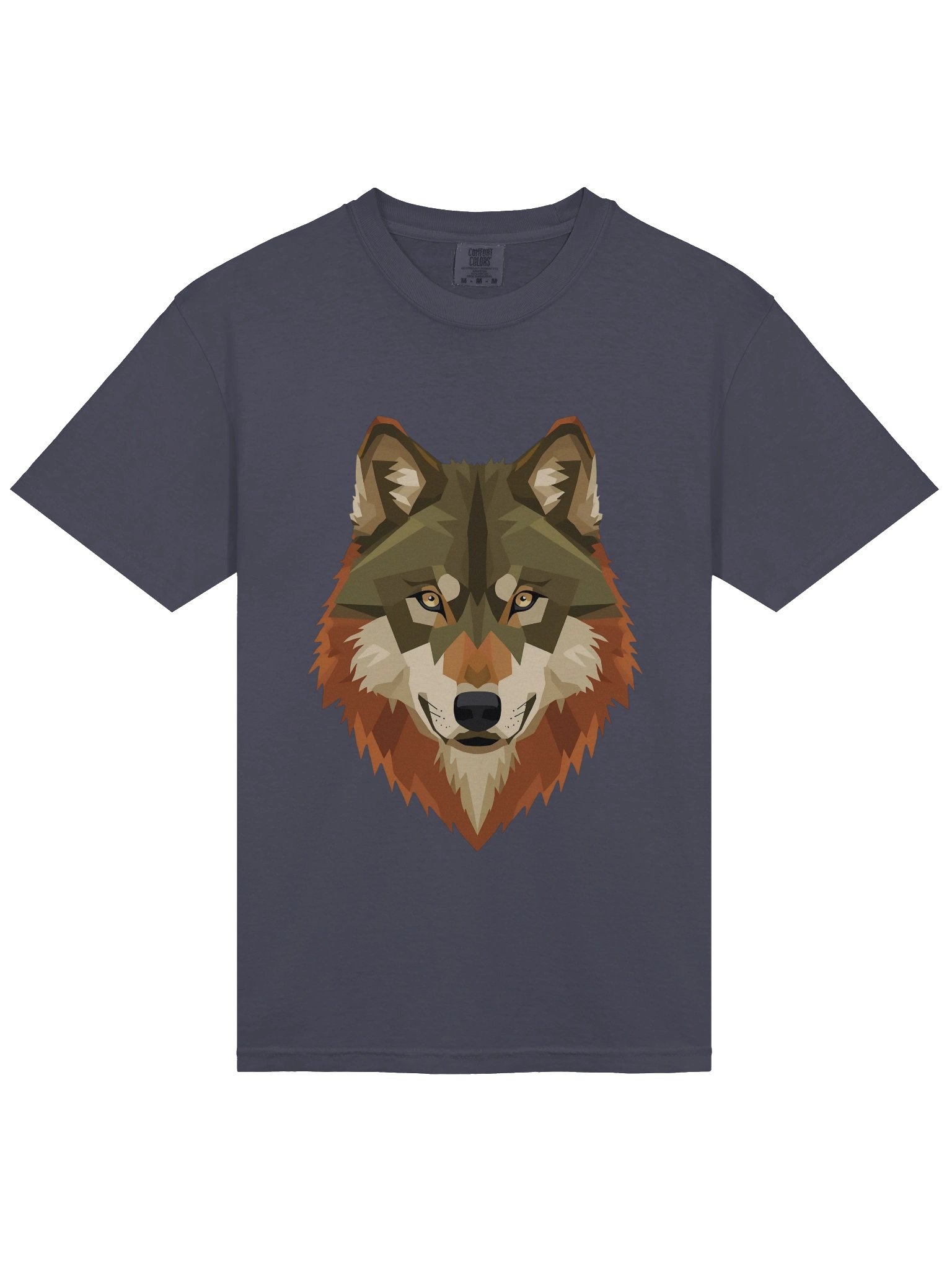 Geometric Wolf Head T-Shirt product image (22)