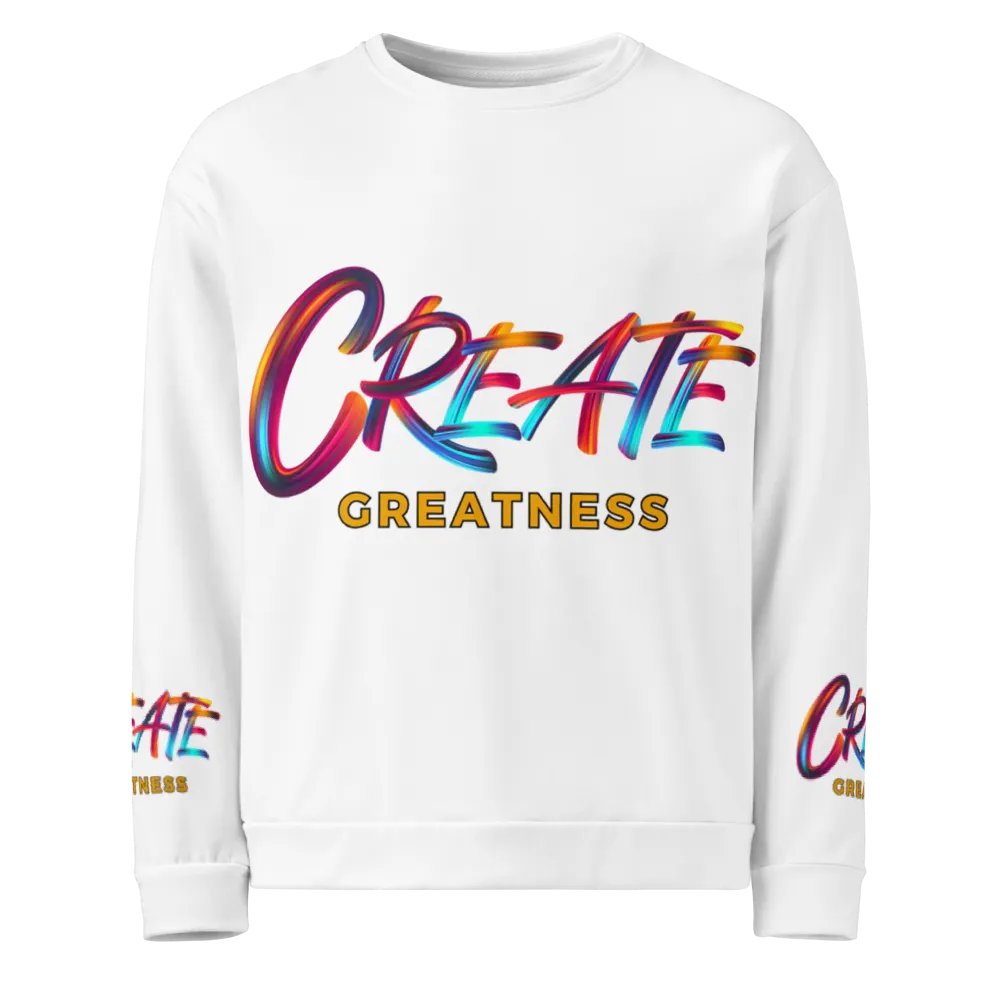 Create Greatness Vibrant Visionary Logo Print Sweatshirt product image (8)
