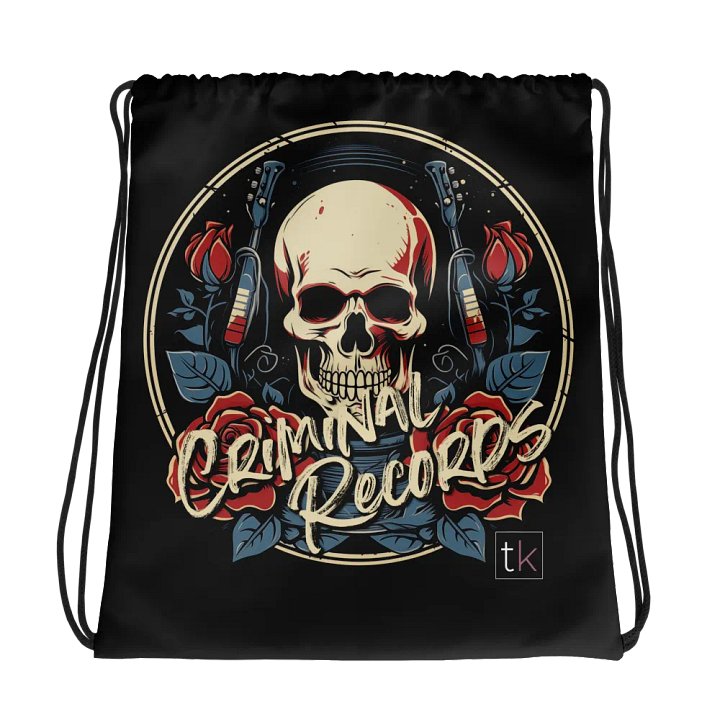 Criminal Records Drawstring Bag product image (1)