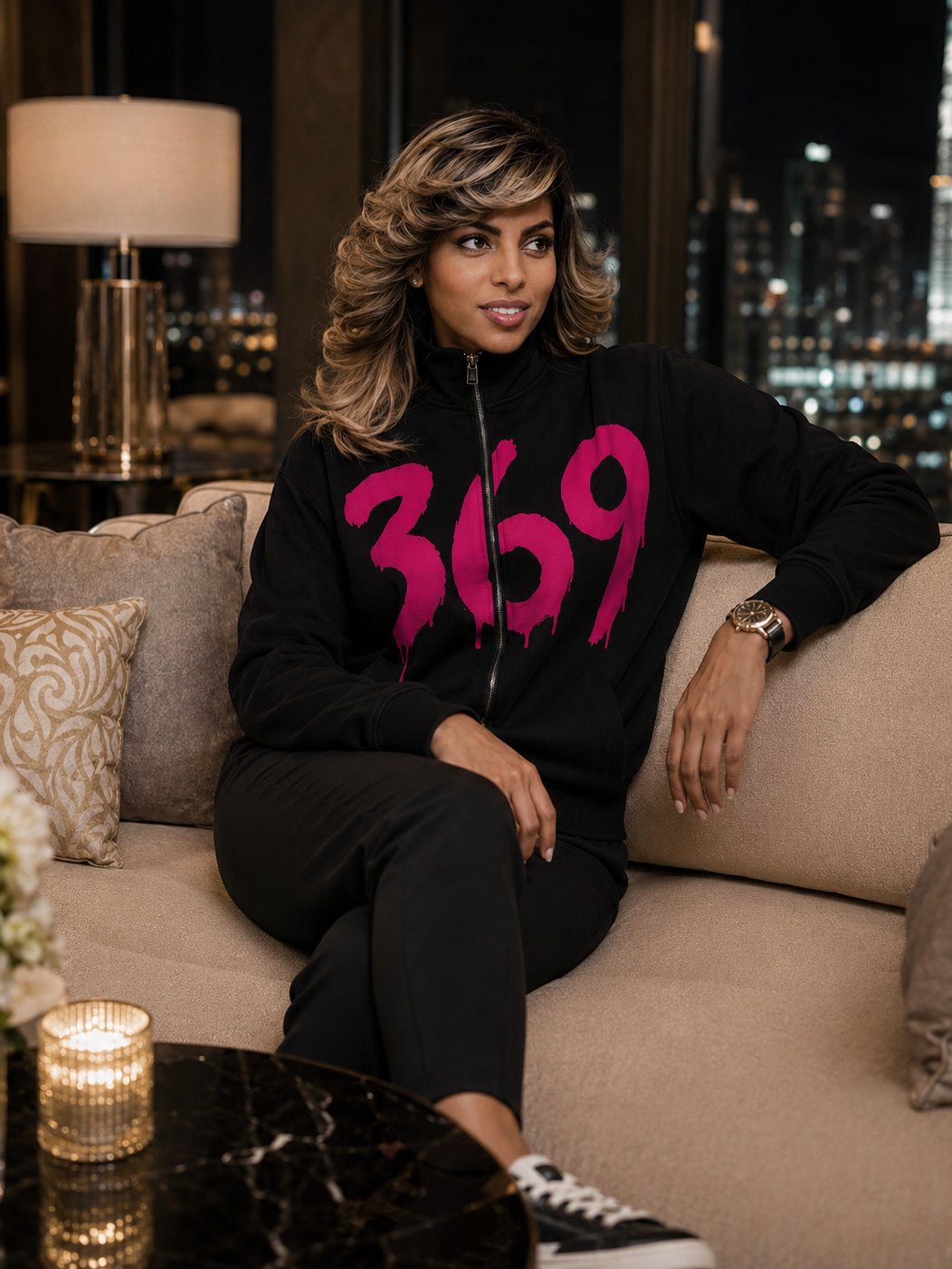 Hot Pink 369 Track Jacket product image (2)