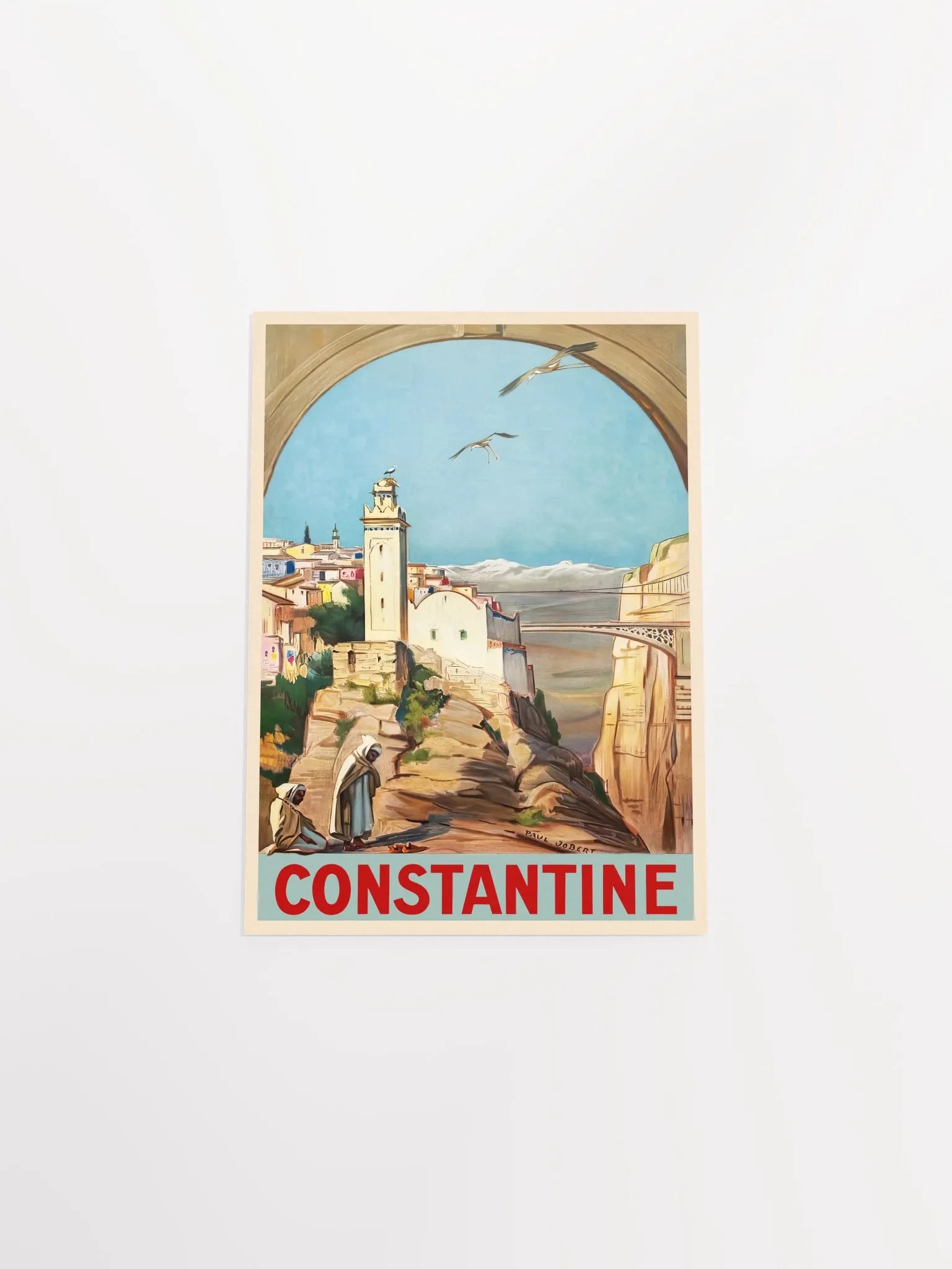 Constantine, Algeria, 1926 — retro vintage travel poster, retro travel art, retro travel wall art product image (9)