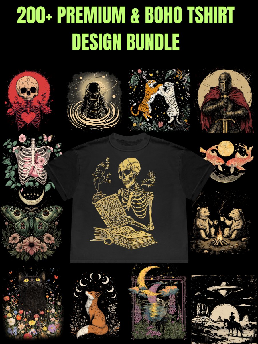 200+ Premium & BOHO Tshirt Design product image (1)