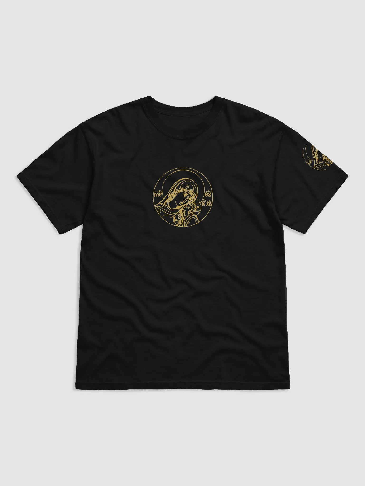 Theotokos Orthodox Christian T-Shirt – Byzantine Religious Tee, Faith Gift product image (3)