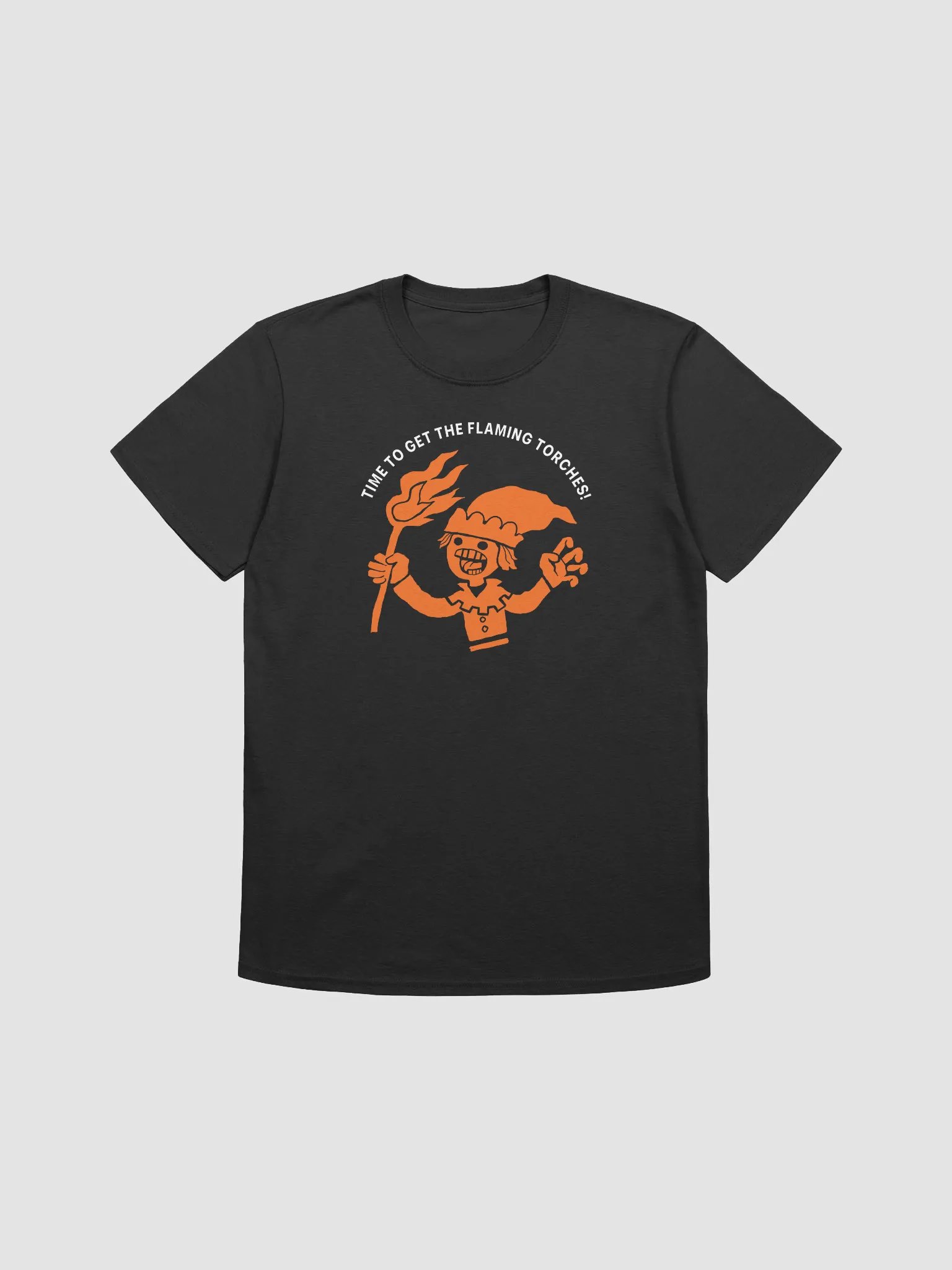 Funny medieval torch wielding peasant Tee product image (10)