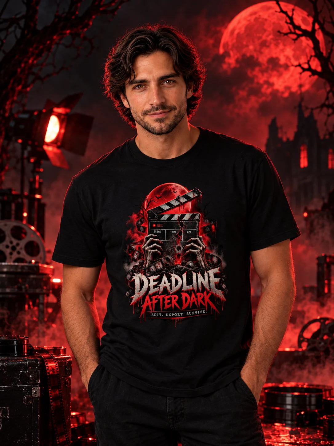 DEADLINE AFTER DARK – Limited Edition Halloween T-Shirt product image (1)