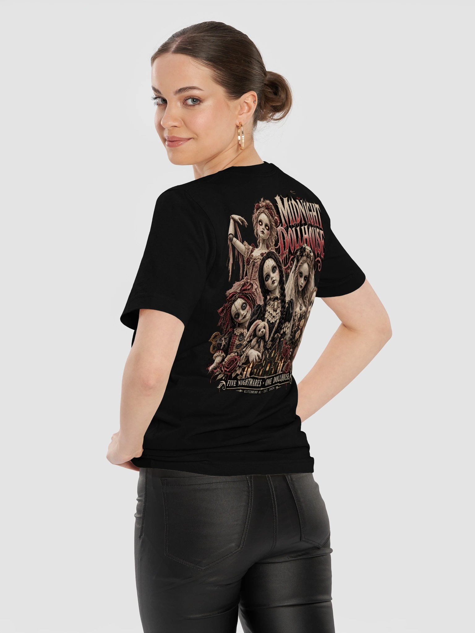 Midnight Dollhouse “Five Nightmares” Back Print T-Shirt product image (12)