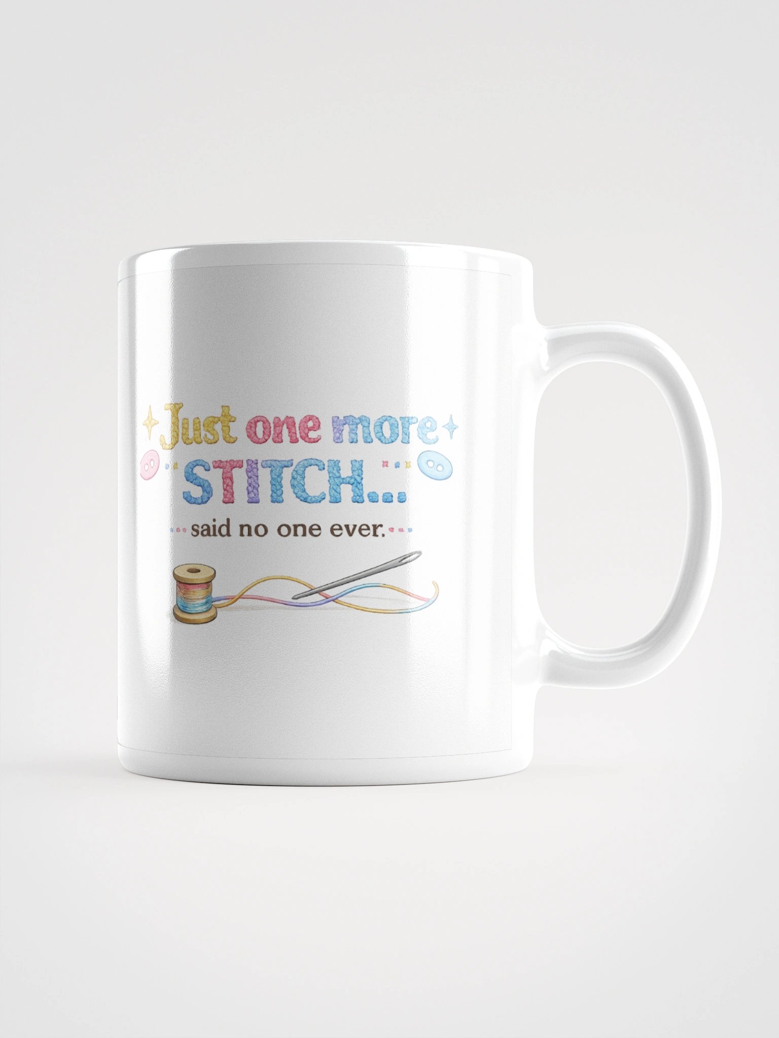 Just one more stitch... said no one ever Mug product image (4)