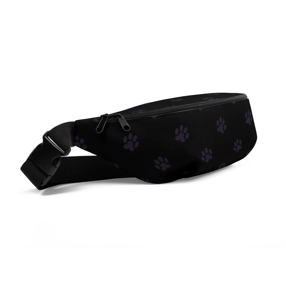 Black Paw Print Fanny Pack product image (7)