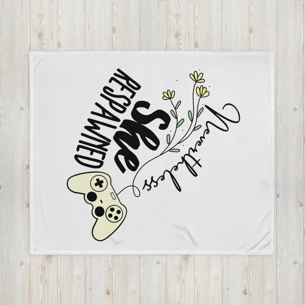 She Respawned Blanket product image (16)