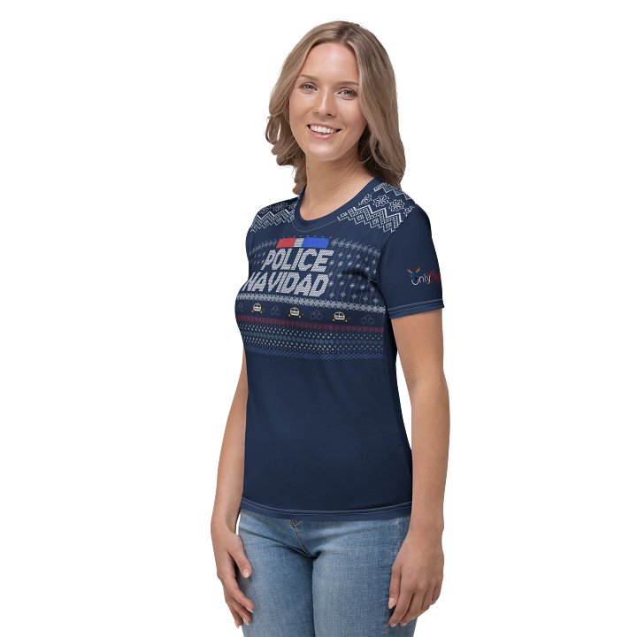 Police Navidad All-Over Print Women's Tee product image (2)