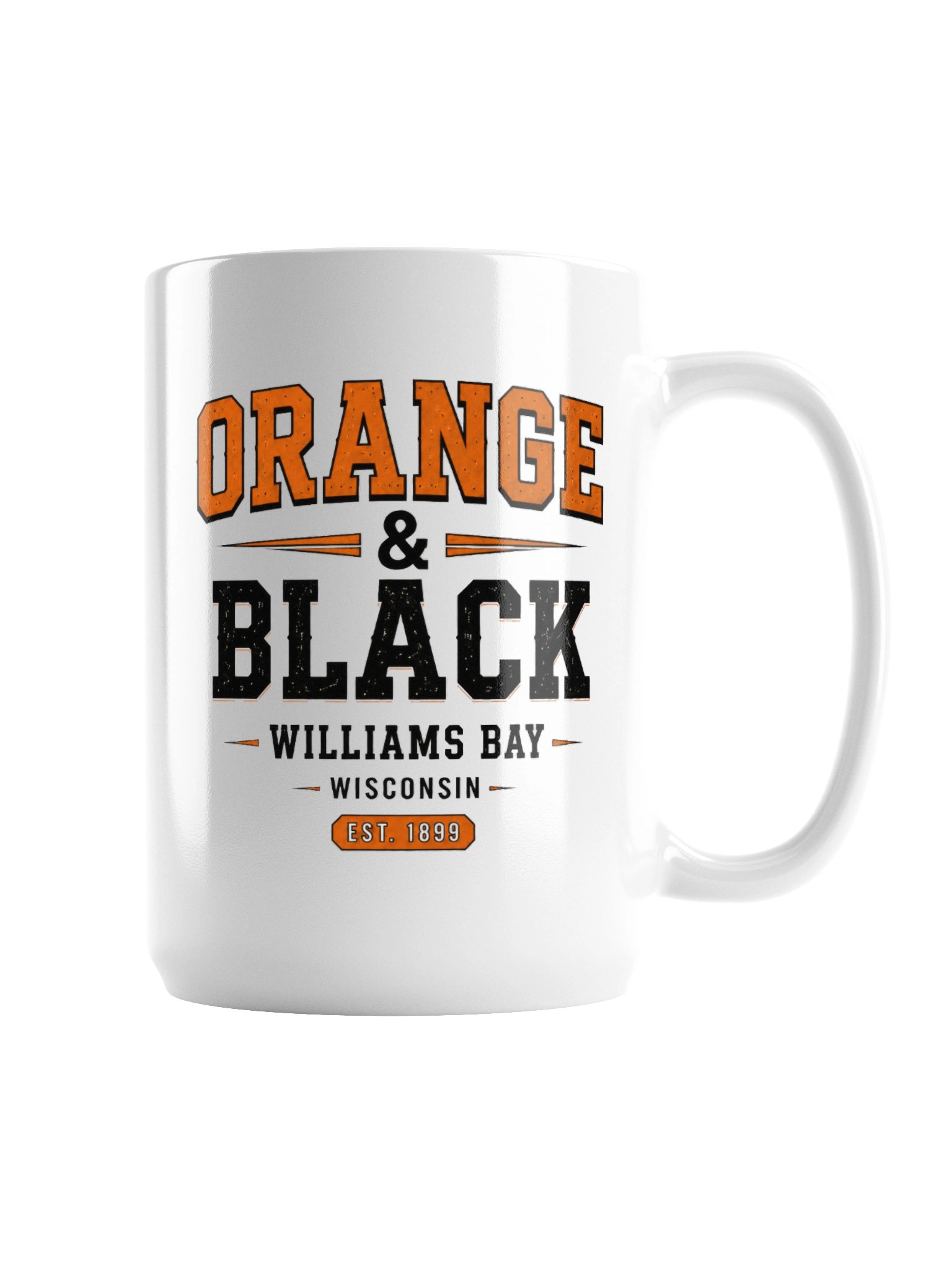 Orange & Black 15oz Mug product image (3)