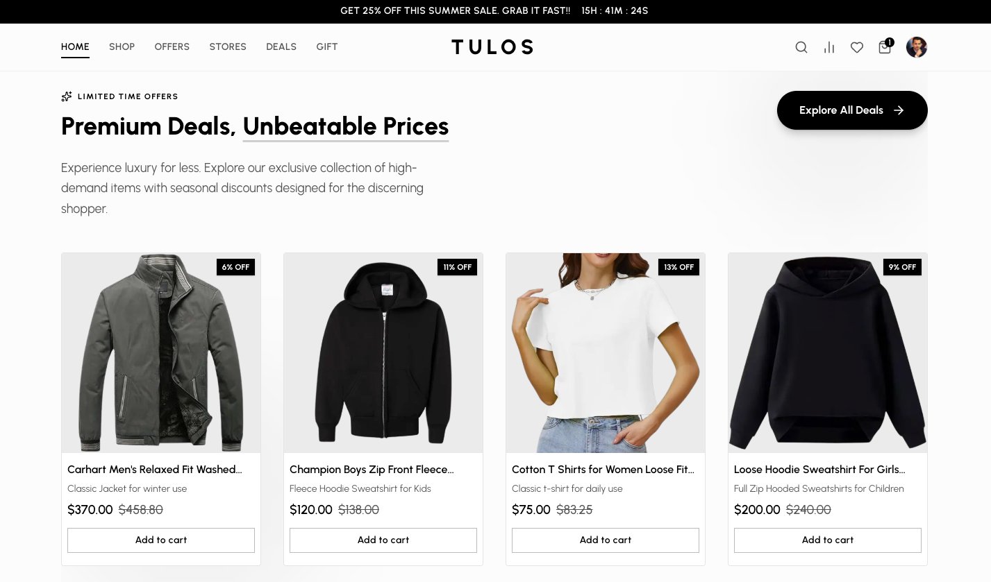 Tulos — The Ultimate Full-Stack E-Commerce Platform (Next.js 16+ & Tailwind v4) product image (3)