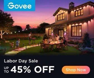 @goveeofficial LABOR DAY SALE IS HERE

Save up to 45% and upgrade the lighting around your house! (Offer ends September 7th)
...