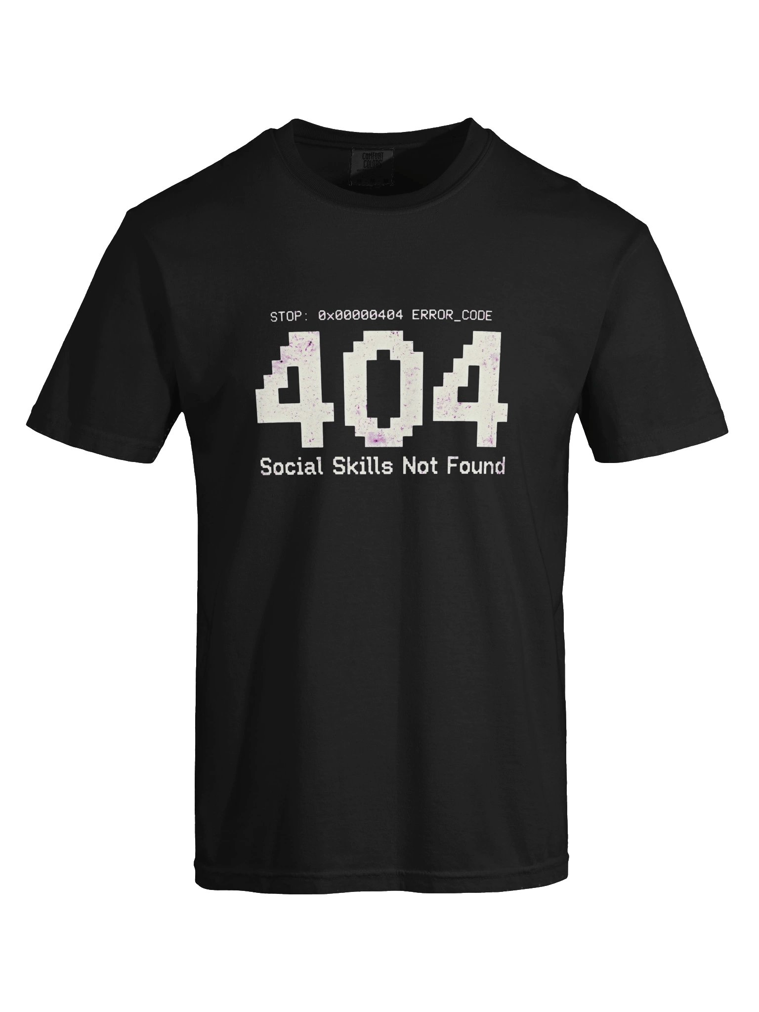 404 Social Skills Not Found – Heavyweight Vintage Tech T-Shirt product image (4)
