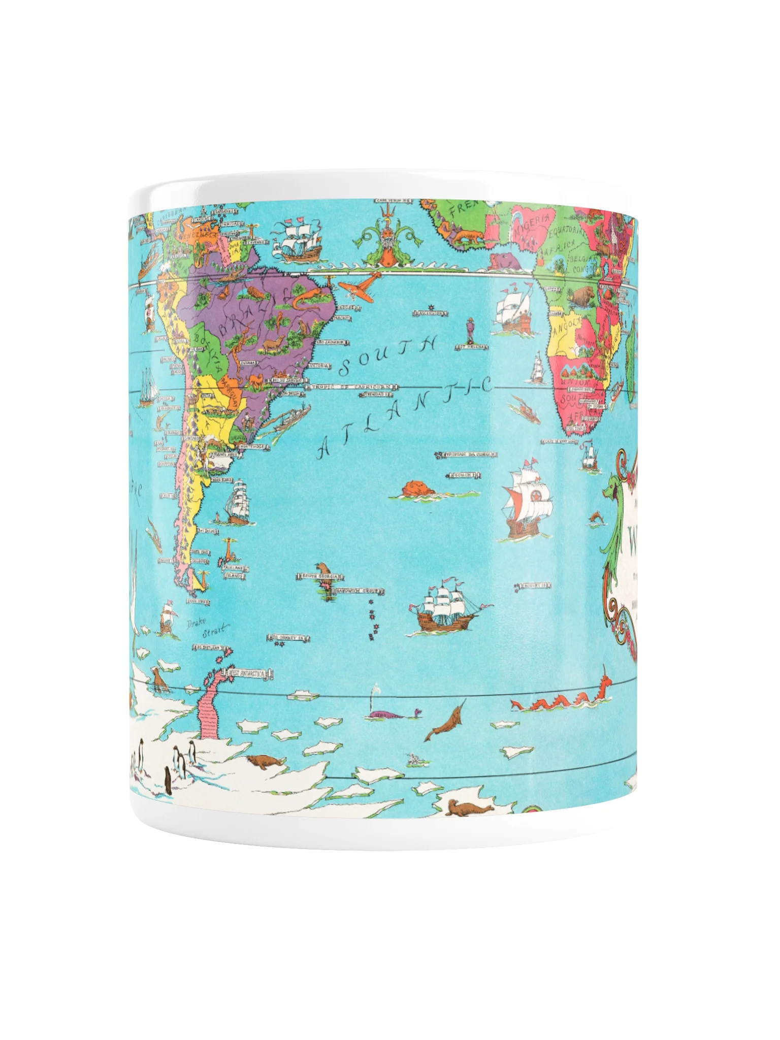 A Mercator Map World Mug product image (2)