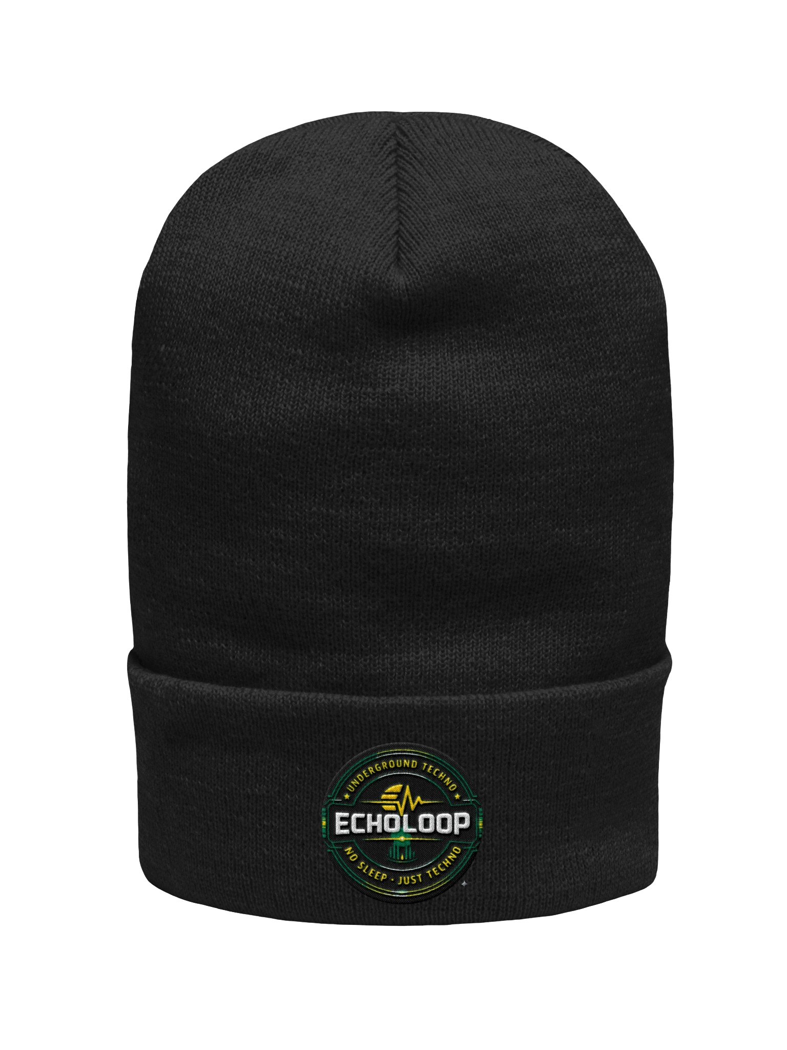 EchoLoop Minimal Logo Beanie | Underground Techno Edition ⚡ product image (1)