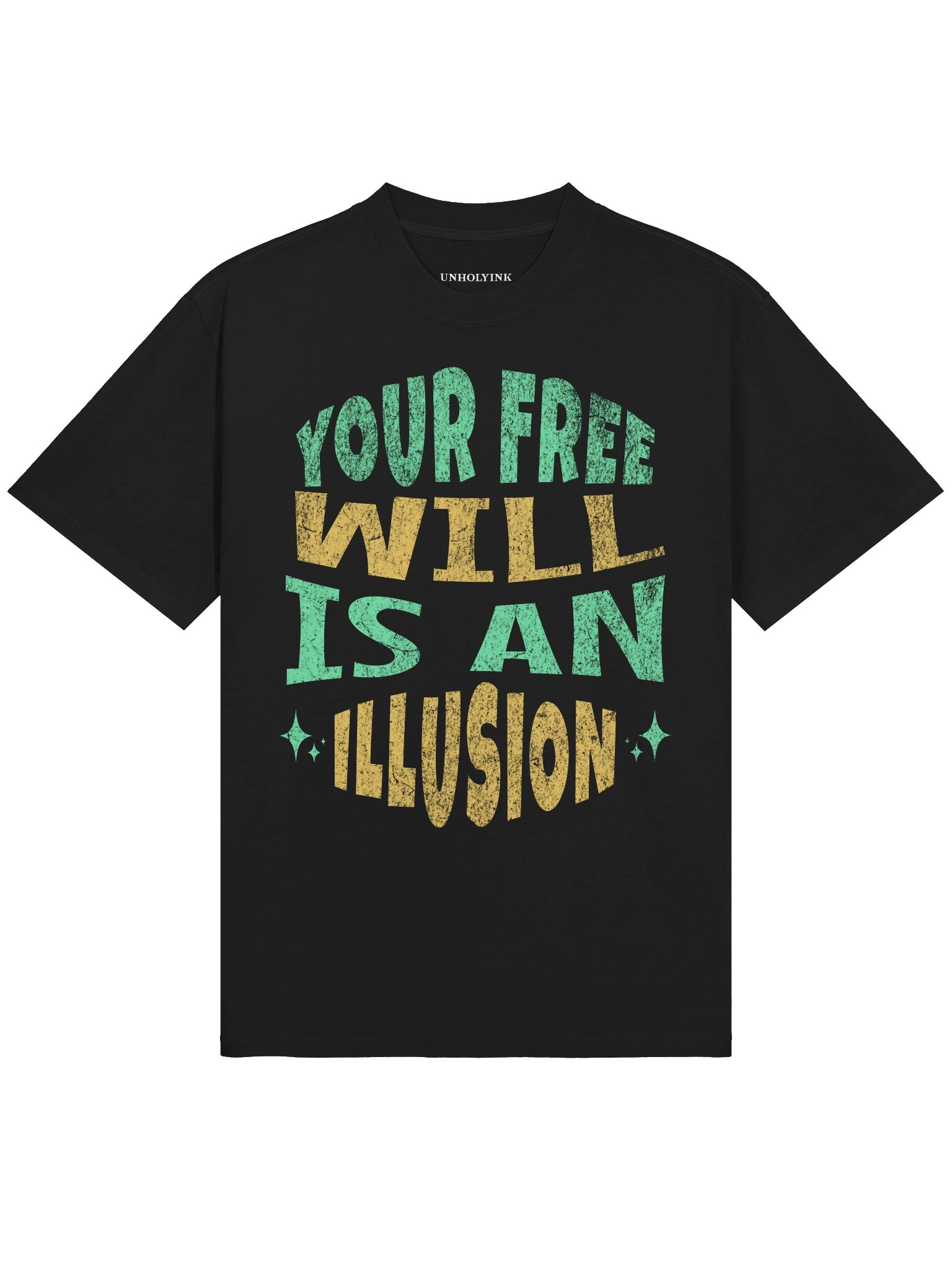 YOUR FREE WILL IS AN ILLUSION — Oversized Tee product image (2)