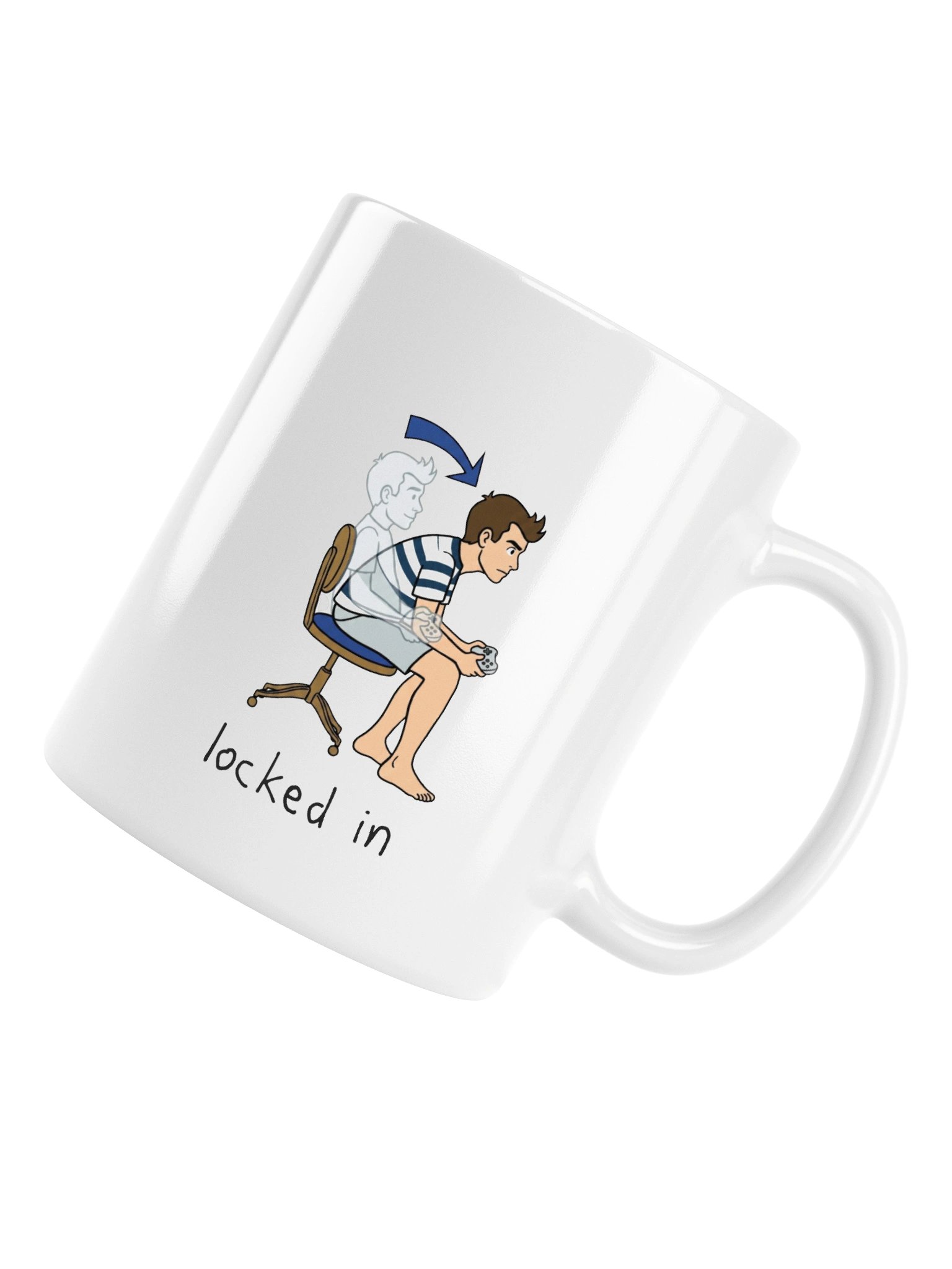 Locked In Mug – Funny Gamer Coffee Mug for Gaming Enthusiasts | 11oz Meme Mug product image (6)