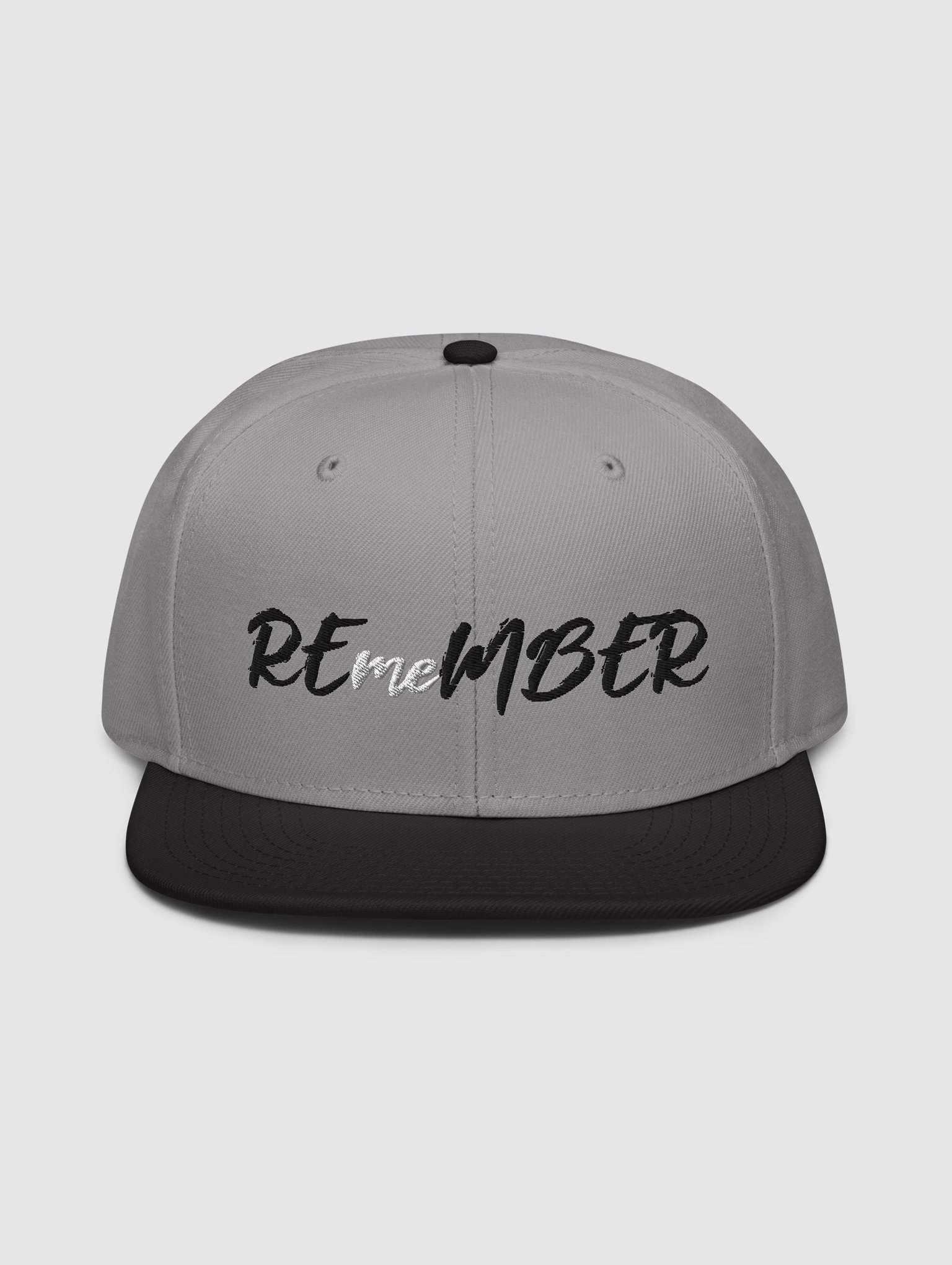 REmeMBER Snapback Hat - Light Grey product image (1)