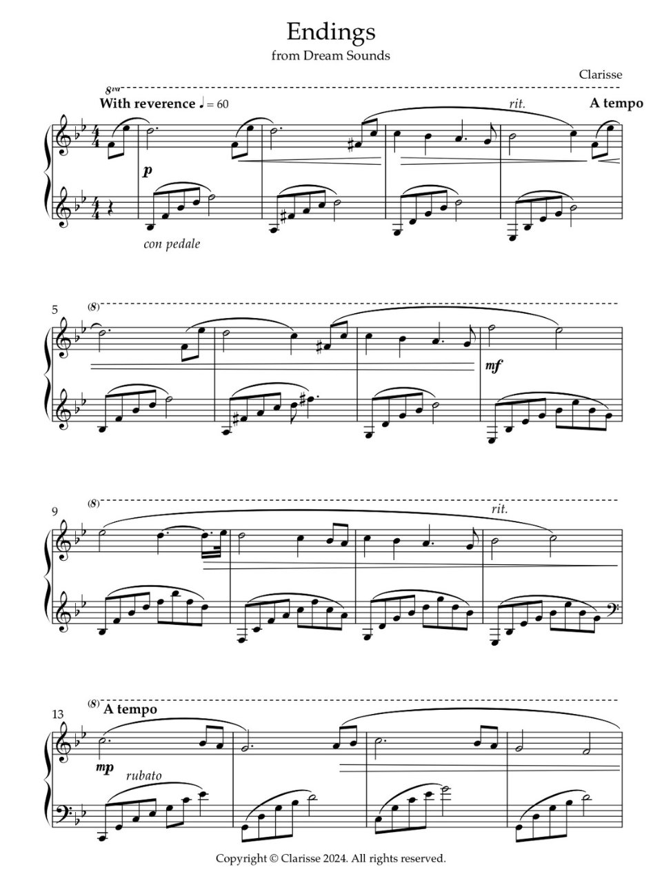 Endings - Sheet Music product image (1)