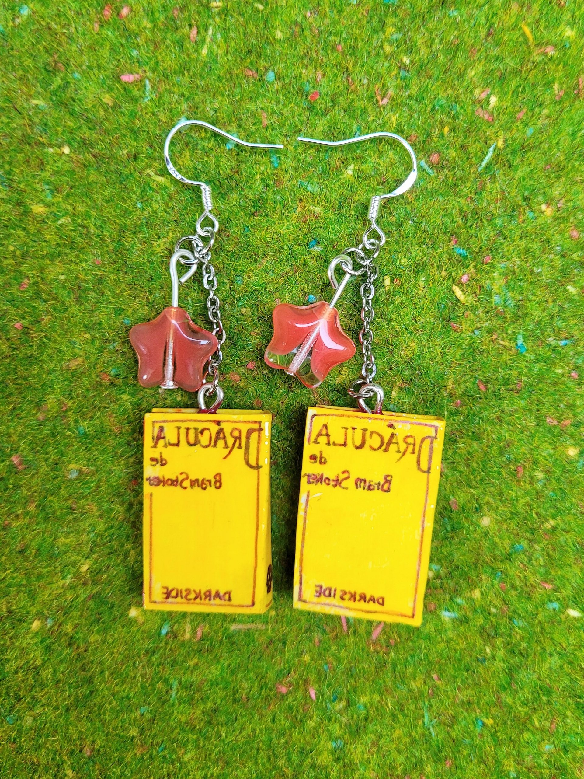 Dracula - Classic Book Earrings product image (3)