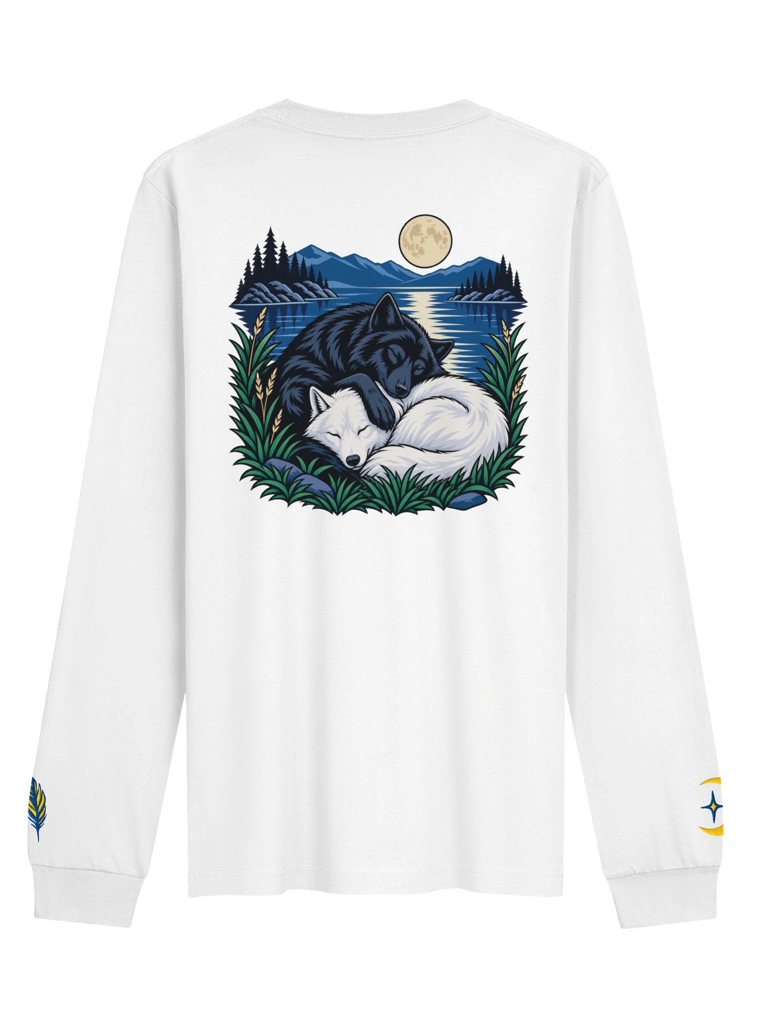 T-shirt manche longue 100% coton - Collection spéciale, Brodé manches + buste / avec dessin arrière, La dernière prière product image (2)