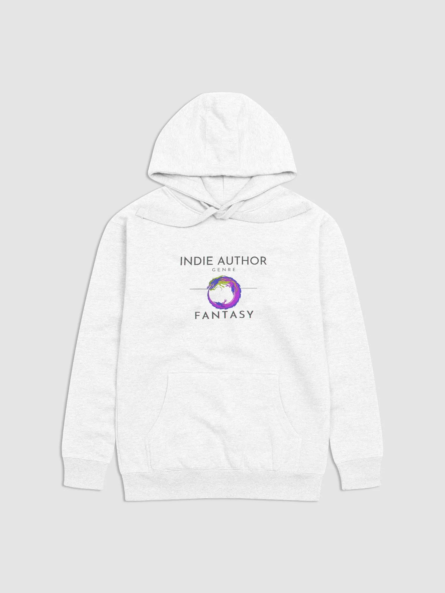 Indie Author Genre Fantasy White Unisex Hoodie product image (1)