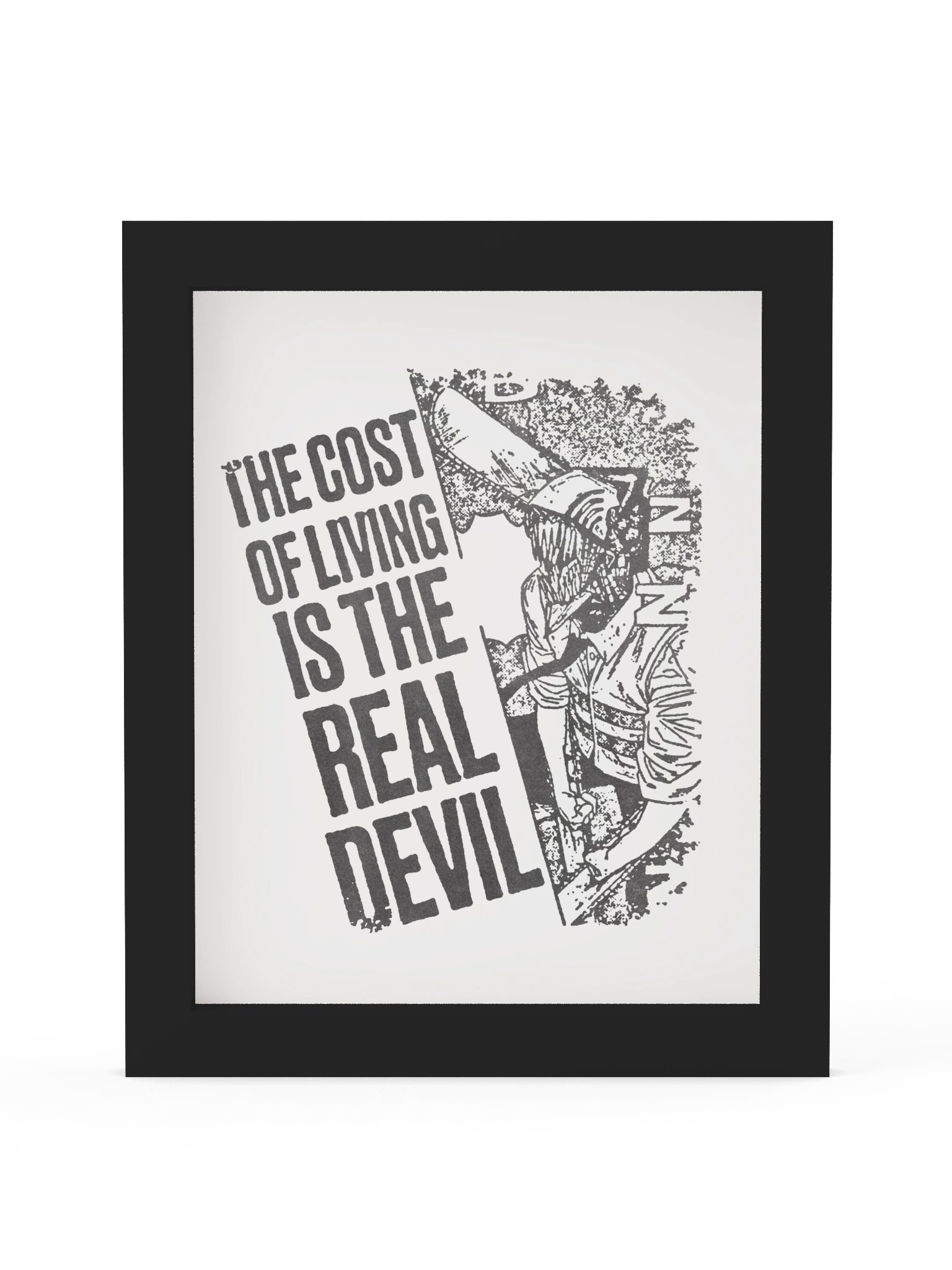 COST OF LIFE ! Framed Print. product image (1)