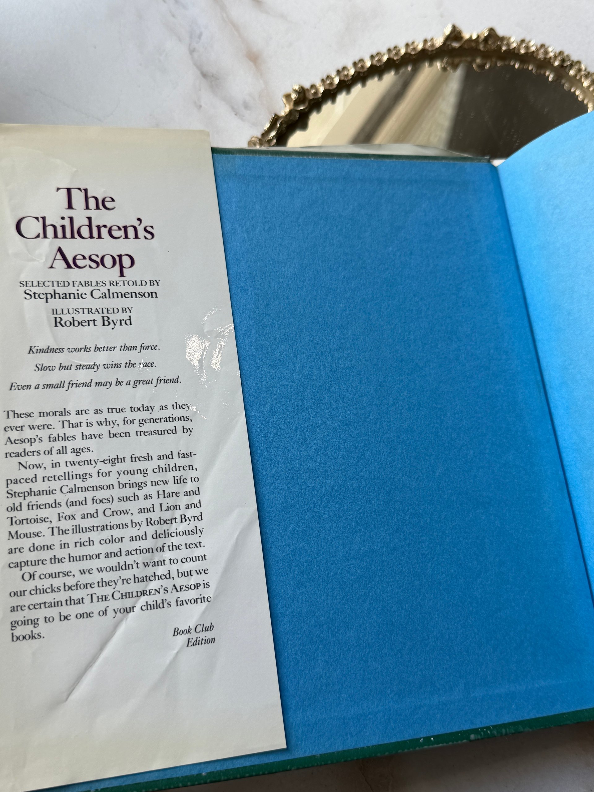 1988 The Children’s Aesop Selected Fables Retold by Stephanie Calmenson Illustrated by Robert Byrd Hardcover product image (2)