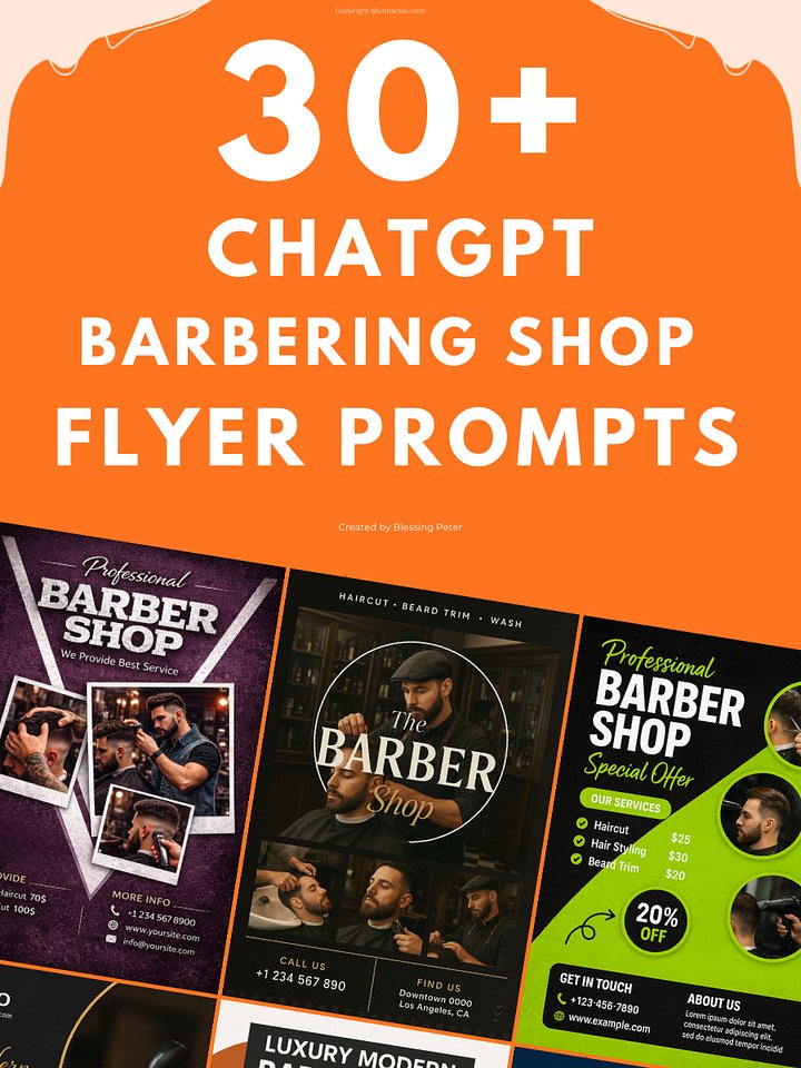 ChatGPT Barber & Barbershop Flyer Prompts product image (1)