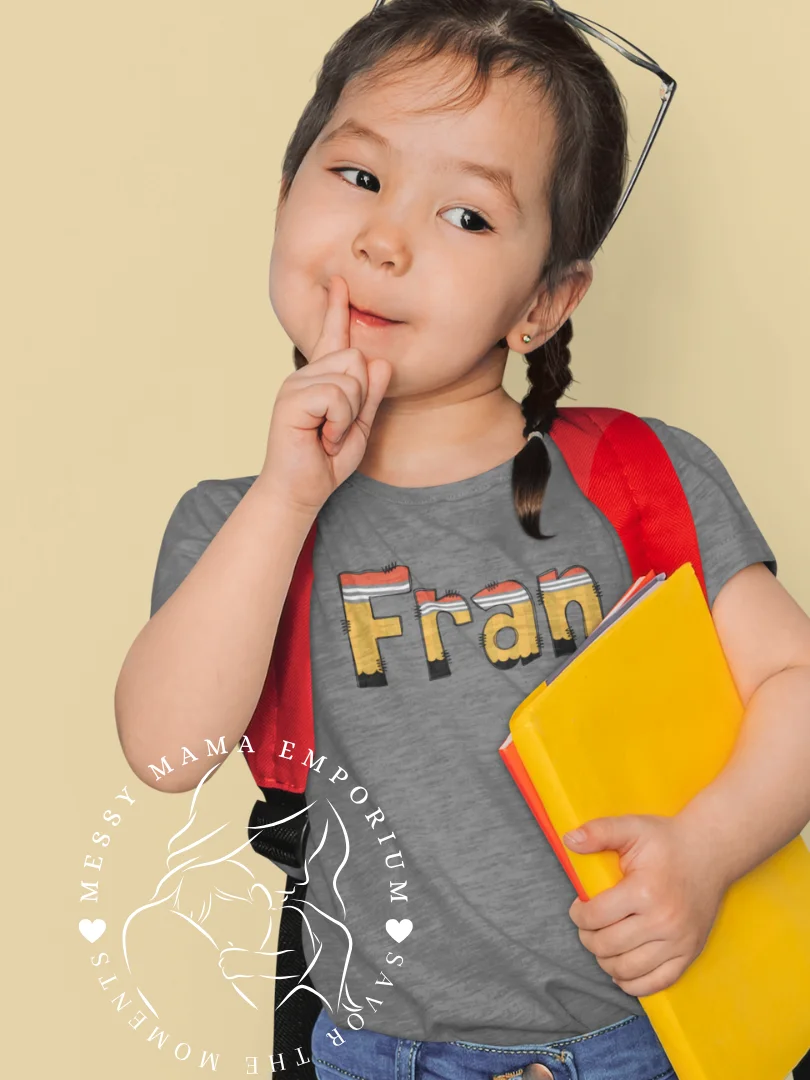 Personalized Pencil Name Kids Shirt product image (1)