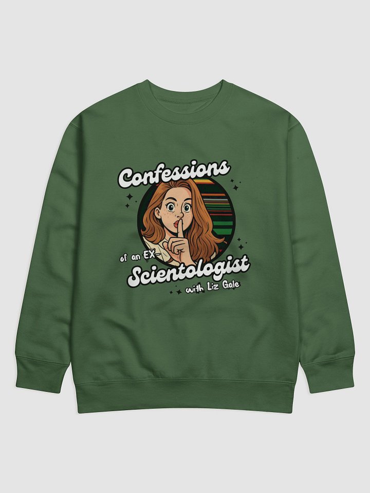 Confessions of an Ex-Scientologist Sweatshirt (hemp green) product image (1)