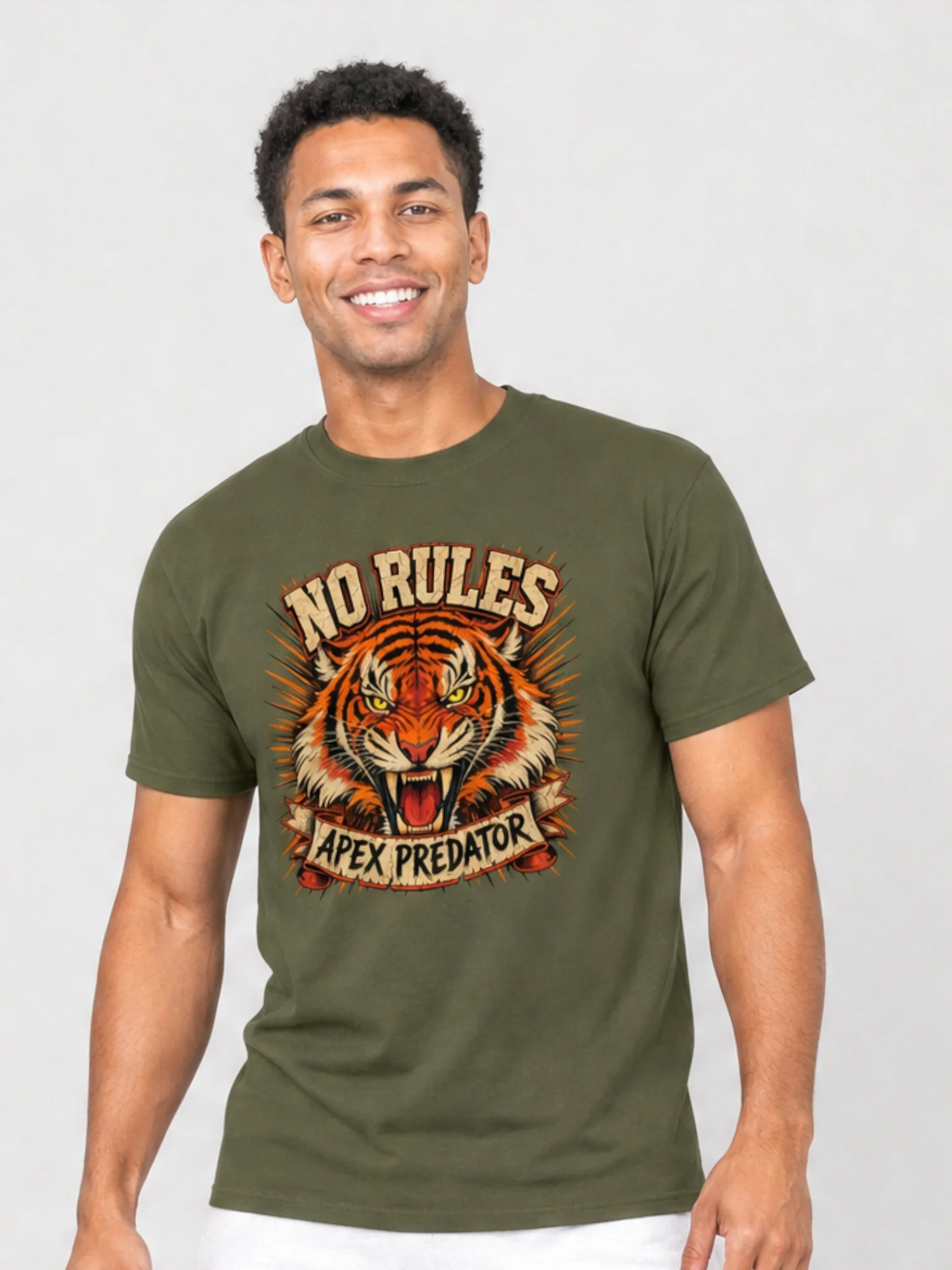 No Rules Apex Predator Tiger Graphic T-Shirt product image (1)