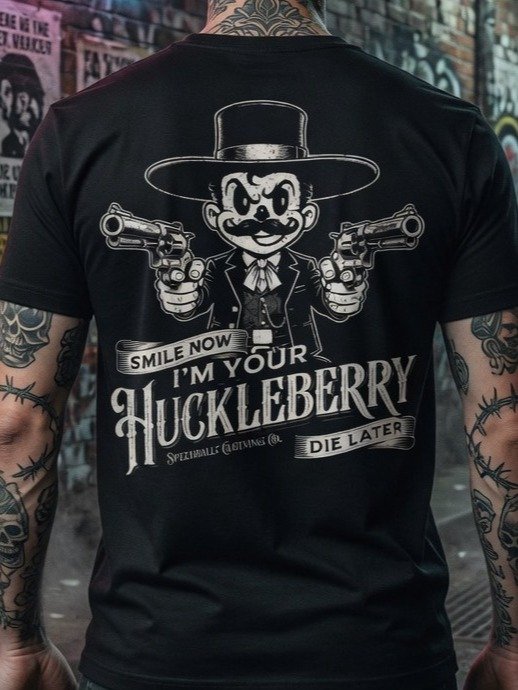 Mr Speedballz Huckleberry Black Tee product image (1)