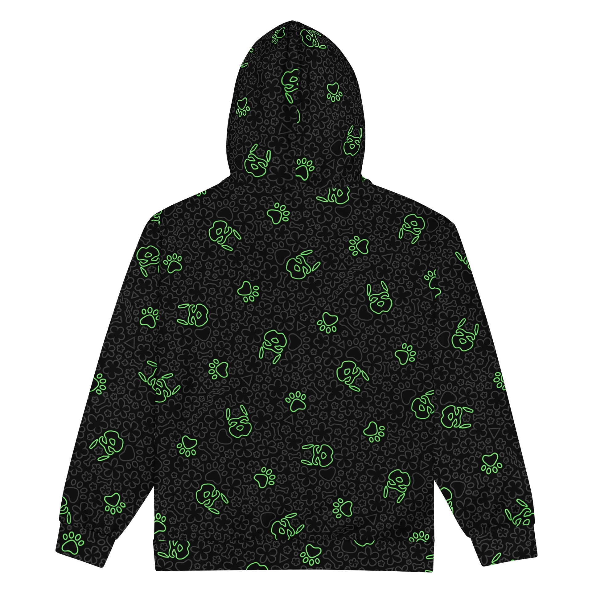 Psych Pattern Zip-Up Hoodie - Night Green product image (2)