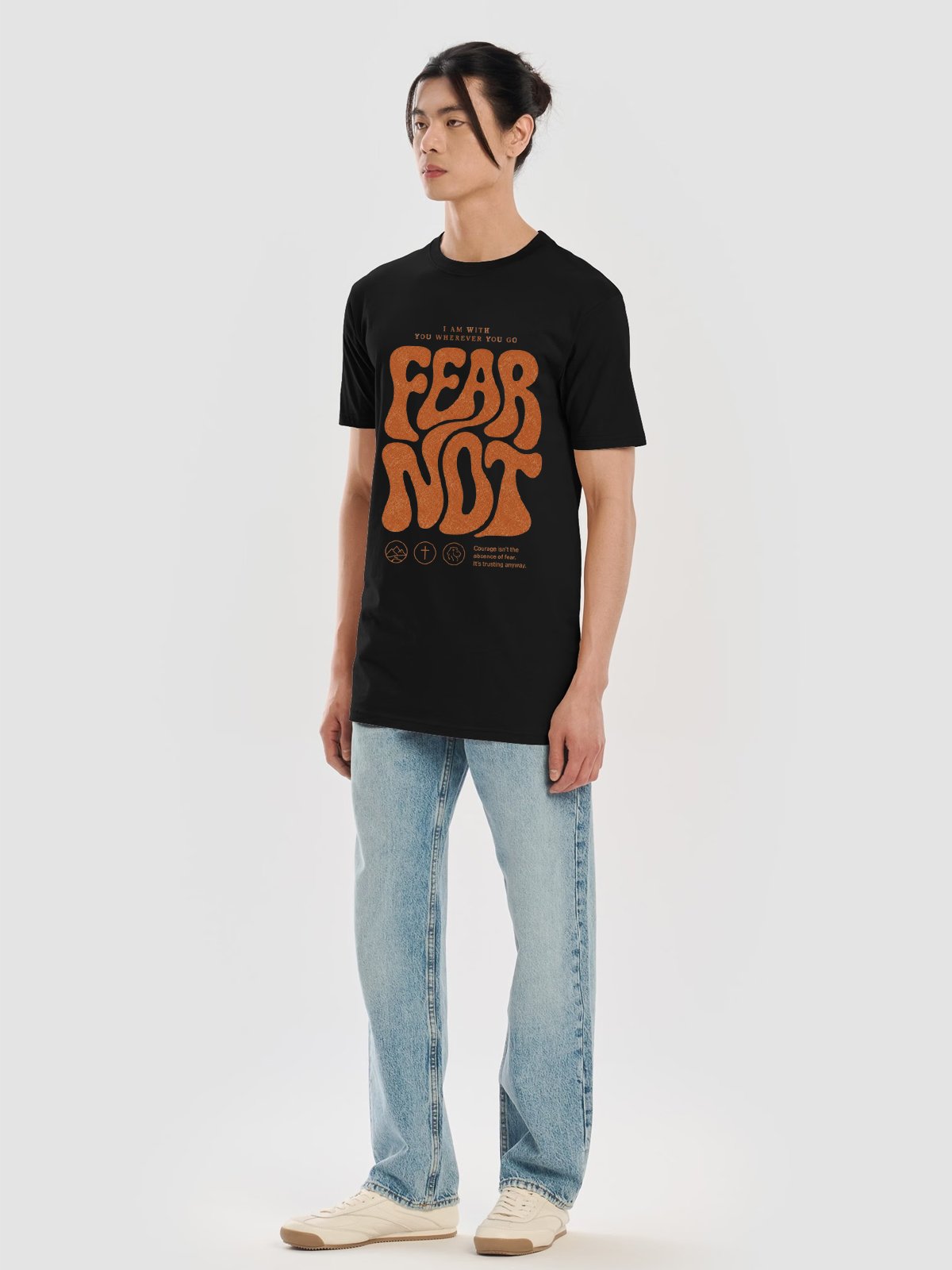 FEAR Courage Christian Graphic Tee product image (2)