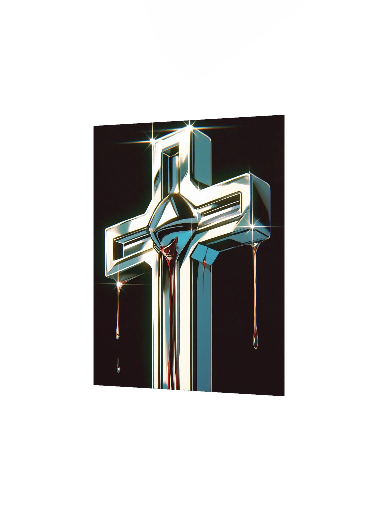 Metallic Cross Matte Poster product image (2)
