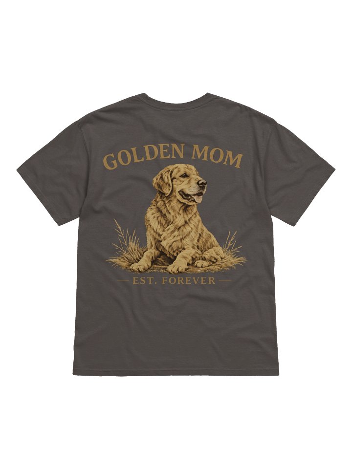Golden Mom Retro Dog Mama T-Shirt – Comfort Colors 1717 Golden Retriever Vintage Tee product image (2)