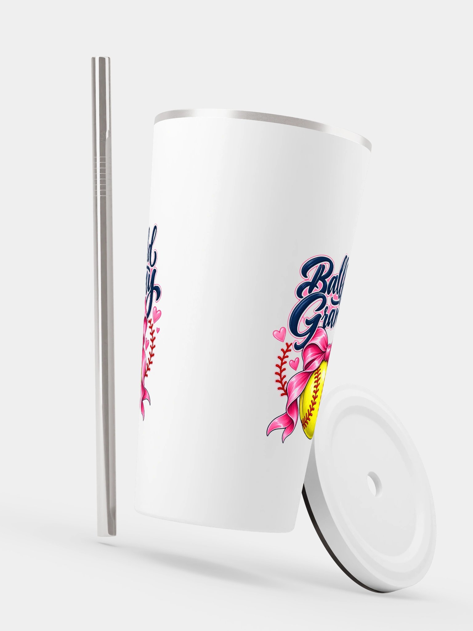 Ballfield Grammy Tumbler | Insulated Cup with Straw product image (6)