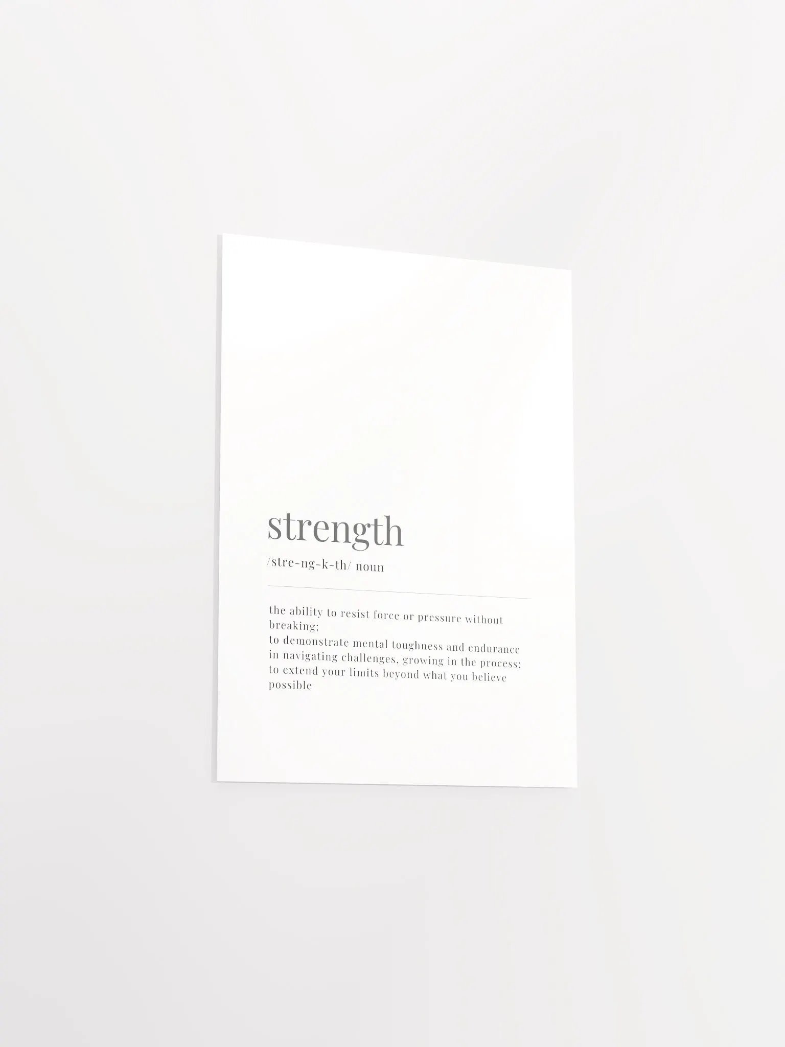 Strength Definition Poster Print product image (3)