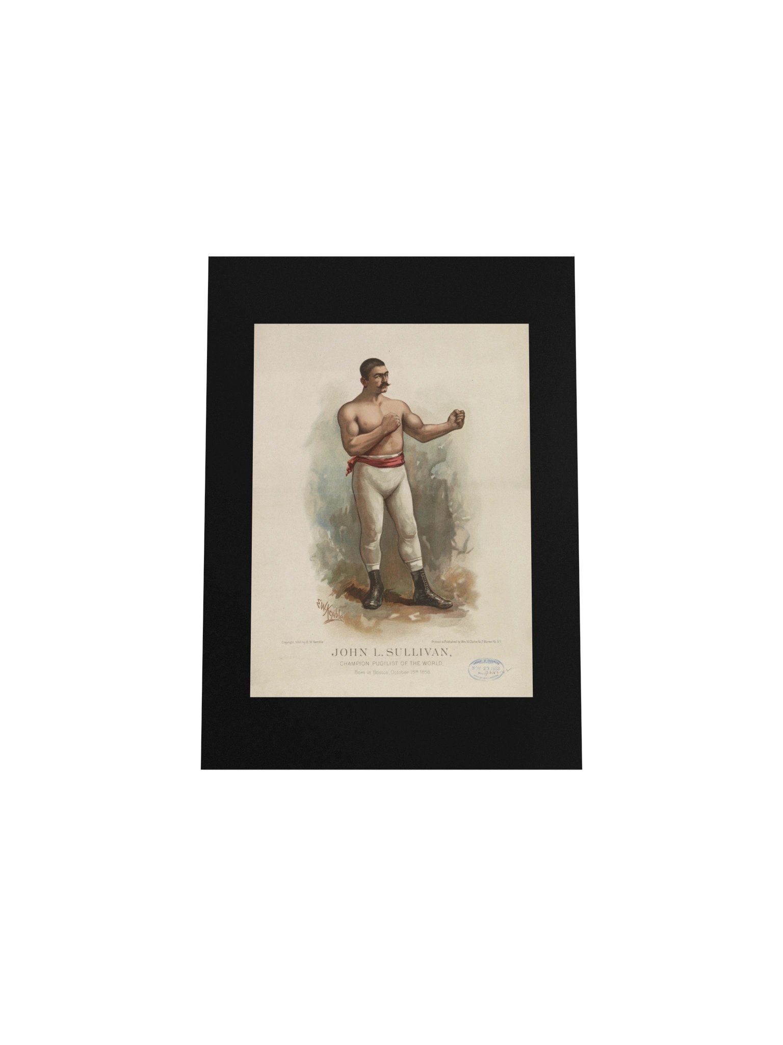 John L. Sullivan Champion Pugilist of the World Print product image (4)